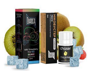 Набор Chaser Black Ice Wild Strawberry Kiwi (Клубника Киви) 30мл 50мг 1071 фото