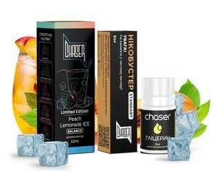Набор Chaser Black Ice Peach Lemonade (Персиковый Лимонад) 30 мл 50 мг 1072 фото