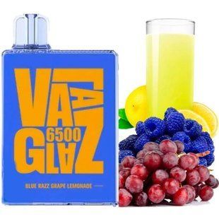 Одноразка VAAL GLAZ 6500 Blue Razz Grape Lemonade (Ягідний Лимонад Виноград) 972 фото