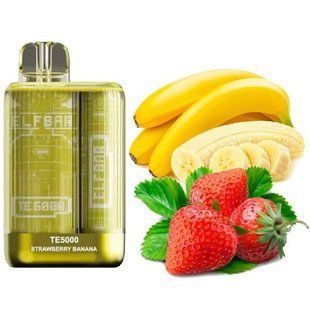 ELF BAR TE5000 Strawberry Banana (Клубника Банан) 906 фото