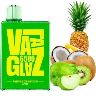 Одноразка VAAL GLAZ 6500 Pineapple Coconut Kiwi Apple (Ананас Кокос Ківі Яблуко) 979 фото