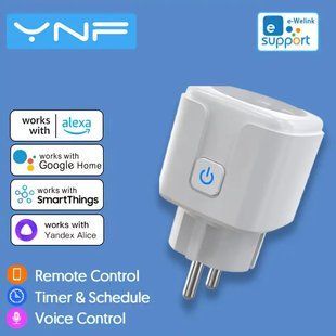 Розумна розетка WI-FI YNF з підключенням до смартфону, таймер моніторинг 5013 фото