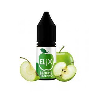 Рідина Elix 10мл 50мг зі смаком Зелене Яблуко (Green Apple) 688 фото