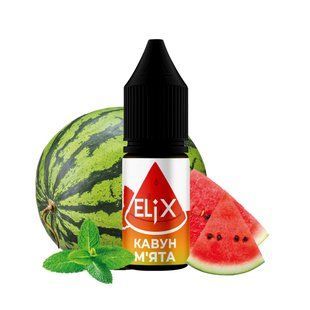 Рідина Elix 10мл 50мг зі смаком Кавун М'ята (Watermelon Mint) 689 фото