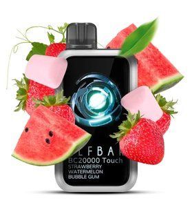 Elf Bar BC20000 Touch Strawberry Watermelon Buble Gum (Полуниця Кавун Гумка) 1544 фото